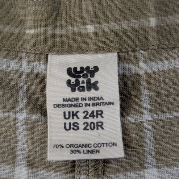 Lucy & Yak Windowpane Check Overalls - Picture 4 of 5